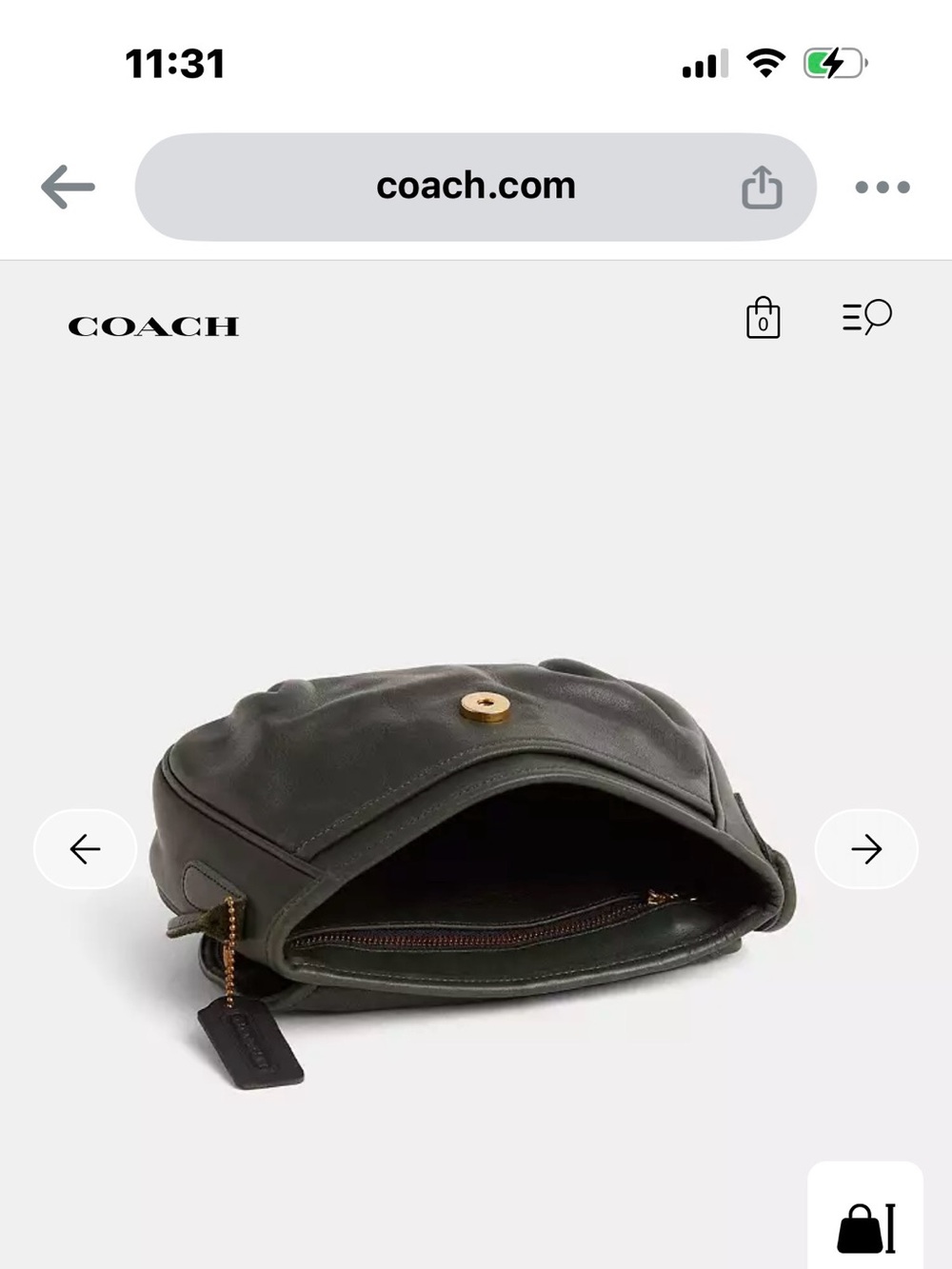 Vintage Coach Café Bag 4111 Black Leather Crossbody Made in USA - Picture 11 of 12